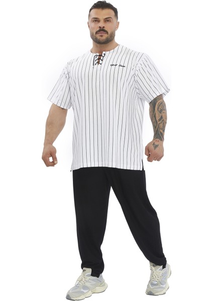 Oversize Pamuk Tişört, Bağcıklı Rag Top Big Sam 3371 modelleri