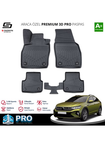 Vw Taigo 3D Pro Havuzlu Paspas 2020 Üzeri A+ Kalite