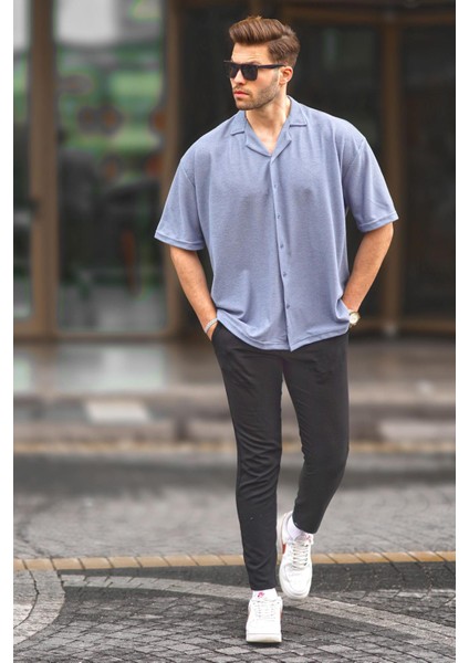 Indigo Kısa Kollu Erkek Gömlek 6736 modelleri