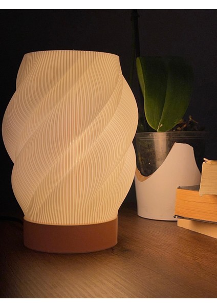 Modern Tasarımlı Şık Abajur Dekoratif Masa Lambası Yatak Odası, Salon ve Ofis Aydınlatma