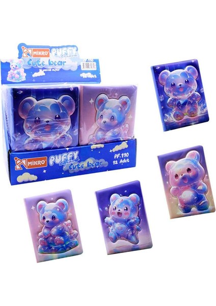 Mıkro Puffy PF-110 Cute Bear Not Defterı