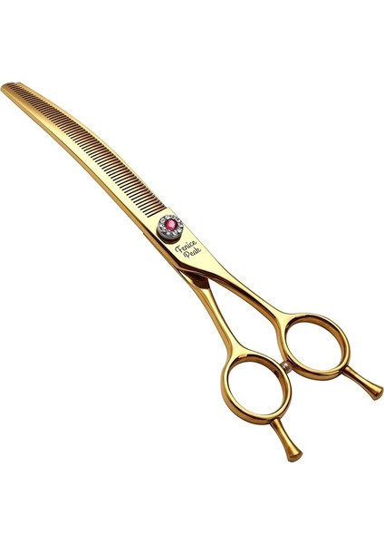 Köpek Bakım Makası, Kavisli Evcil Hayvan Inceltme Makası, 7.25 Inç, Son Derece Keskin Bıçaklar, 440C Çelik Inceltme Makası, Fenice Profesyonel Cw-72566 Sus440C