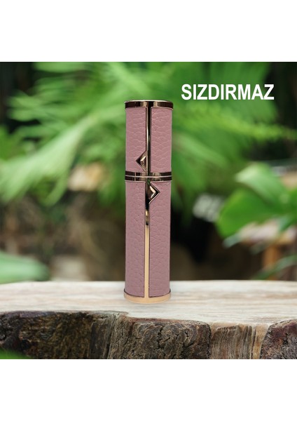 Deri Sızdırmaz Taşınabilir Mini Doldurulabilir Boş Küçük Seyahat Cep Parfüm Şişesi-Pudra
