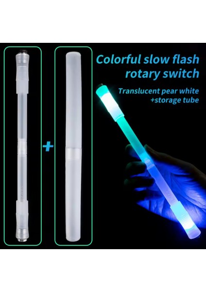 Işıkdans 7 Renkli LED Işıklı Döner Kalem - Çocuklar Için Eğlenceli ve Eğitici Spinner Kalem 22 cm Kaymaz Polipropilen