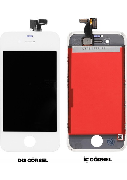 Apple iPhone 4 Uyumlu Aa Kalite Lcd+Dokunmatik+Çıtalı