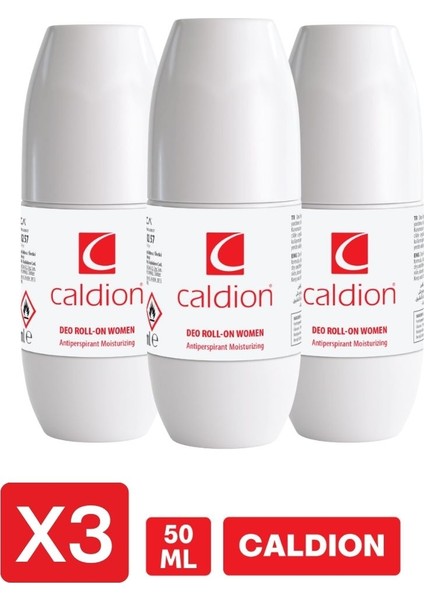 Caldıon Kadın Roll-On Deodorant 3'lü Set