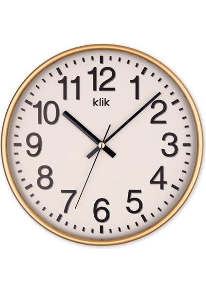 Venüs Minimalist Duvar Saati 26 cm Gold K-Venus-Gold C320.230