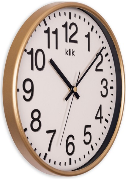 Venüs Minimalist Duvar Saati 26 cm Gold K-Venus-Gold C320.230 fırsatları