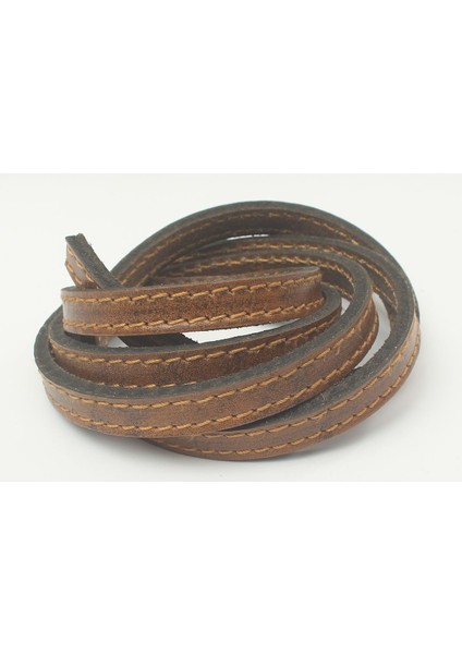 8-10 Mm Yassı Deri Taba Renkli Kayış (2 Metre)