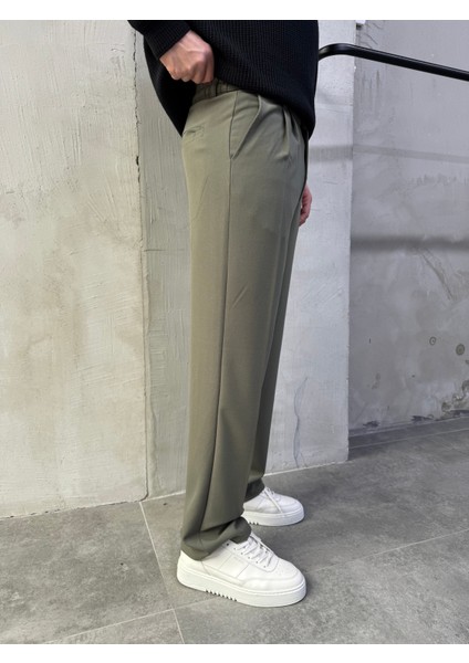Erkek Rahat Kalıp Pileli Kumaş Pantolon modelleri