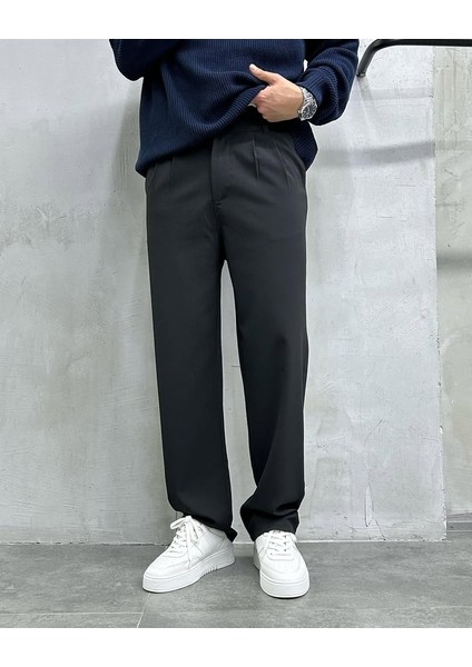 Erkek Rahat Kalıp Pileli Kumaş Pantolon fiyatları