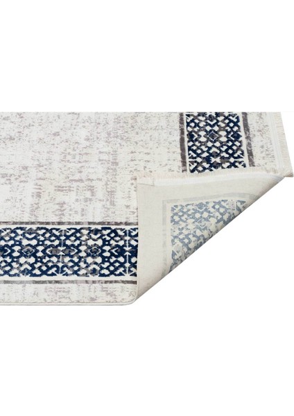 Trend Koleksiyonu 1305 Mavi Makine Halısı modelleri