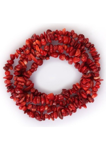 Mercan Kırık Doğal Taş Boncuk (orta Boy)