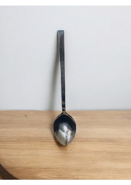 Çelik Servis Kaşığı - 31 cm Paslanmaz ve Kararmaz