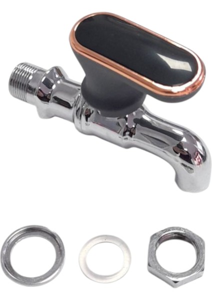AR3083 Ehlikeyf Semaver Için Musluk Komple Siyah