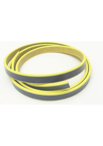 8-10 mm Yassı Deri Sarı Lacivert Kayış (2 Metre)