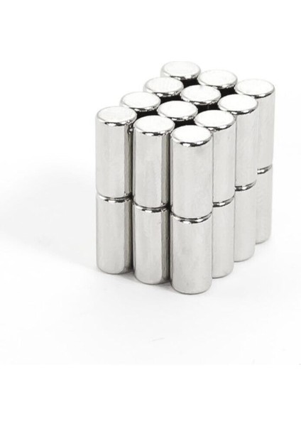 5 Adet Çap 5mm x Kalınlık 8mm Silindir Güçlü Neodyum Mıknatıs modelleri