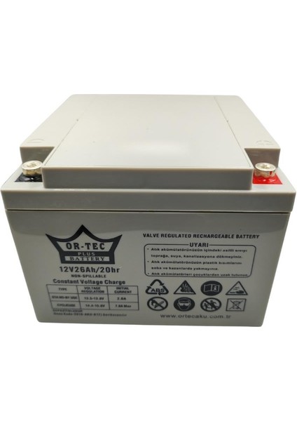 Ortec 12V 26AH Bakımsız Kuru Ups Aküsü fiyatları