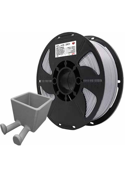 PETG Plus Filament Gümüş 1.75MM 1kg