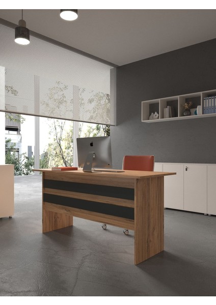 Festival Ofis Masası - OFİS-1-6-4-180X75 Beyaz - Antrasit