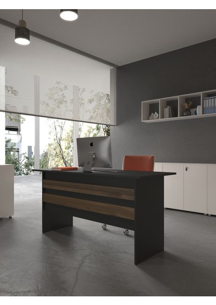 Festival Ofis Masası - OFİS-1-4-2-140X60 Beyaz - Ceviz