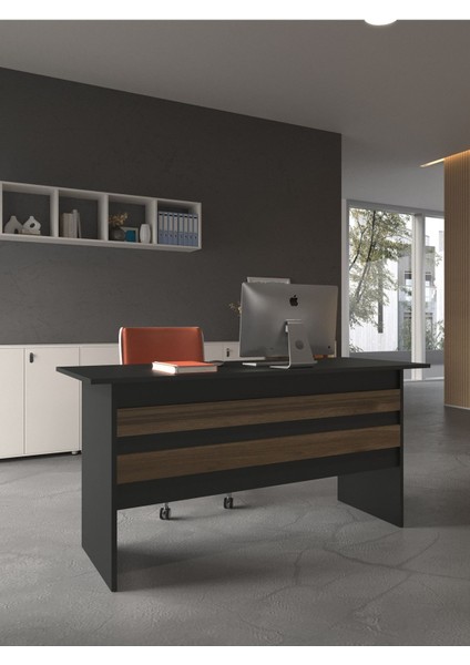 Festival Ofis Masası - OFİS-1-4-2-140X60 Beyaz - Ceviz modelleri