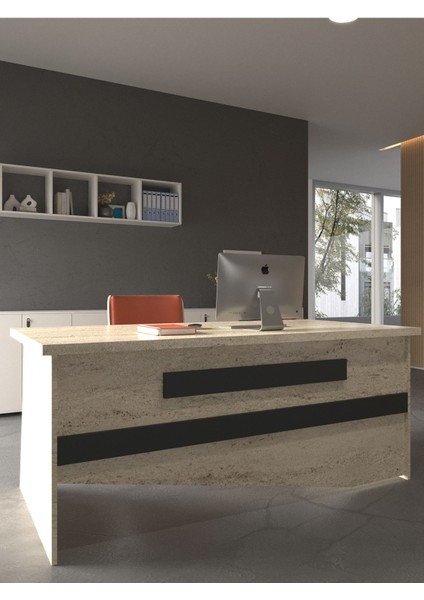 Festival Ofis Masası - OFİS-10-8-4-180X60 Beyaz - Antrasit modelleri