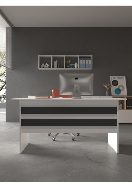 Festival Ofis Masası - OFİS-1-1-4-120X60 Beyaz - Antrasit fiyatları