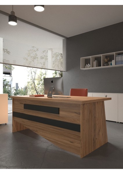 Festival Ofis Masası - OFİS-10-6-4-180X60 Beyaz - Antrasit