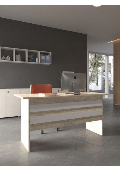 Festival Ofis Masası - OFİS-1-8-1-160 x 75 Beyaz - Beyaz