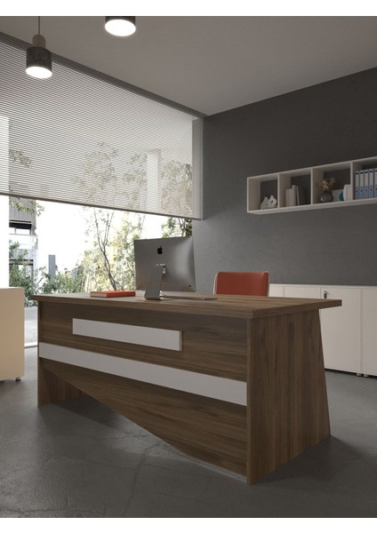 Festival Ofis Masası - OFİS-10-2-1-180X90 Beyaz - Beyaz