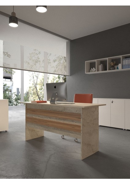 Festival Ofis Masası - OFİS-1-8-6-180X75 Beyaz - Çam