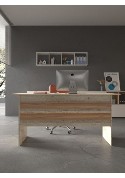 Festival Ofis Masası - OFİS-1-8-6-180X75 Beyaz - Çam