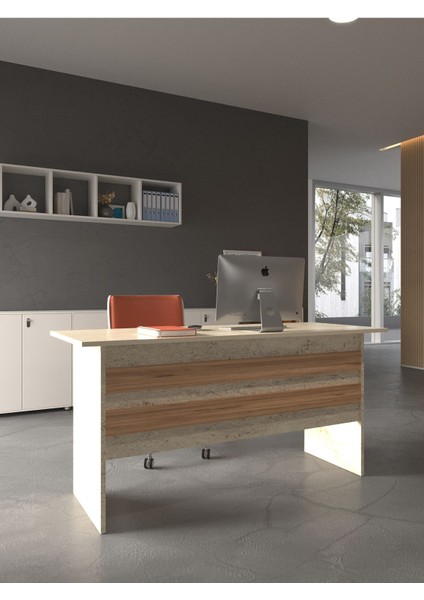Festival Ofis Masası - OFİS-1-8-6-180X75 Beyaz - Çam