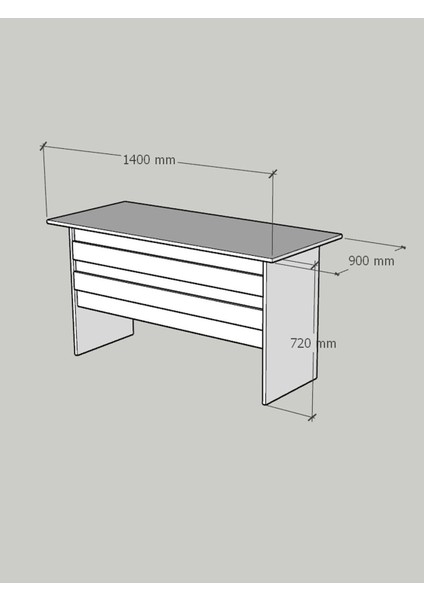 Festival Ofis Masası - OFİS-1-8-6-140X90 Beyaz - Çam fırsatları