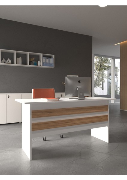 Festival Ofis Masası - OFİS-1-1-6-180X60 Beyaz - Çam modelleri
