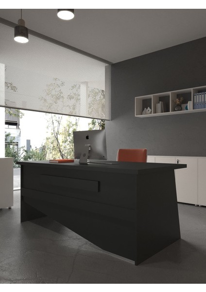 Festival Ofis Masası - OFİS-10-4-4-160X75 Beyaz - Antrasit