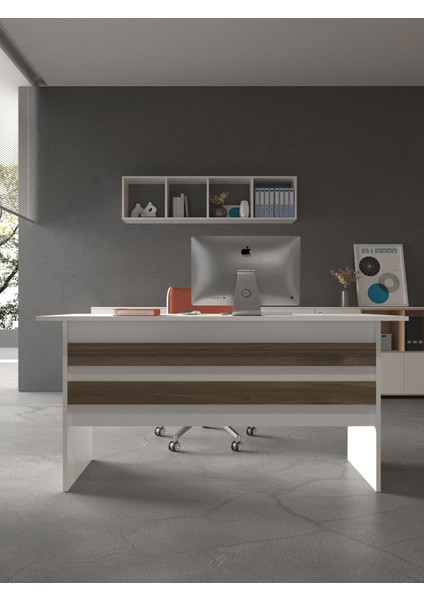 Festival Ofis Masası - OFİS-1-1-2-120X60 Beyaz - Ceviz fiyatları