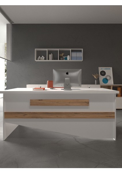 Festival Ofis Masası - OFİS-10-1-6-160X75 Beyaz - Çam