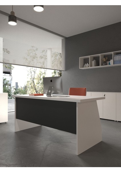 Festival Ofis Masası - OFİS-2-1-4-120 x 75 Beyaz - Antrasit