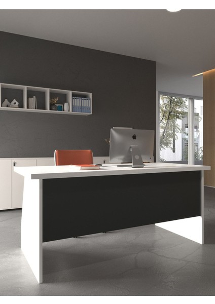 Festival Ofis Masası - OFİS-2-1-4-120 x 75 Beyaz - Antrasit