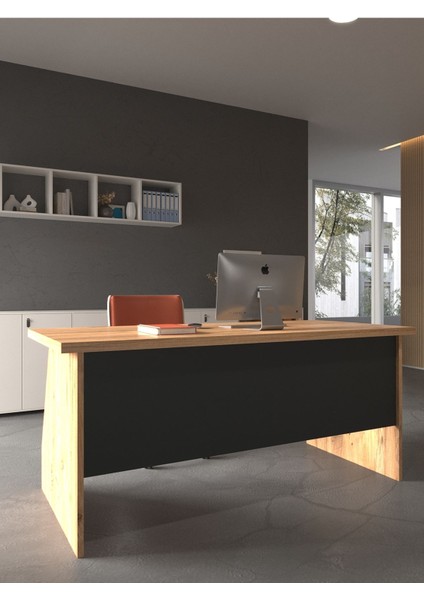 Festival Ofis Masası - OFİS-2-6-4-160X75 Beyaz - Antrasit