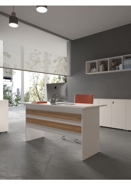 Festival Ofis Masası - OFİS-1-1-6-160X60 Beyaz - Çam