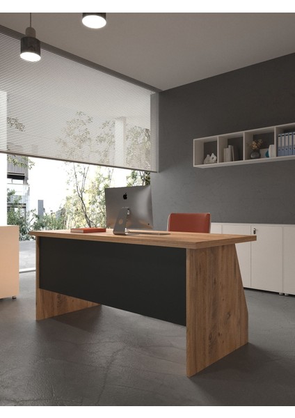 Festival Ofis Masası - OFİS-2-6-4-120X75 Beyaz - Antrasit