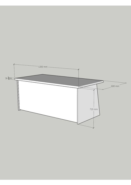 Festival Ofis Masası - OFİS-2-8-4-120X60 Beyaz - Antrasit fırsatları
