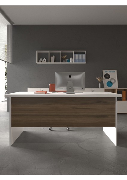 Festival Ofis Masası - OFİS-2-1-2-160X60 Beyaz - Ceviz fiyatları