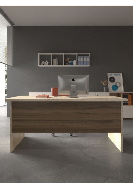 Festival Ofis Masası - OFİS-2-8-2-180X60 Beyaz - Ceviz fiyatları