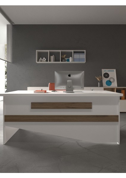 Festival Ofis Masası - OFİS-10-1-2-140X60 Beyaz - Ceviz fiyatları