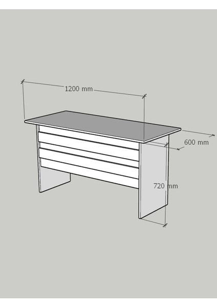 Festival Ofis Masası - OFİS-1-6-1-120X60 Beyaz - Beyaz fırsatları