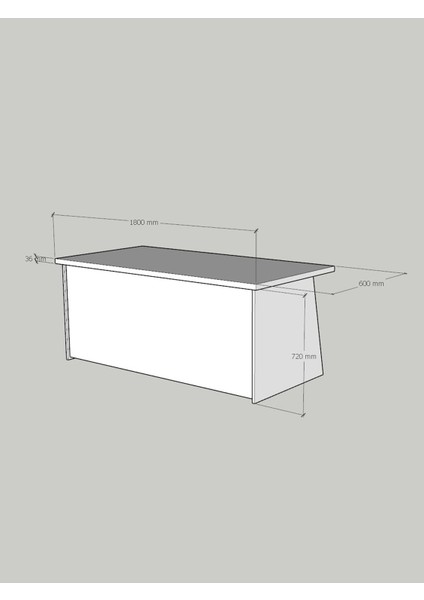 Festival Ofis Masası - OFİS-2-2-2-180X60 Beyaz - Ceviz fırsatları
